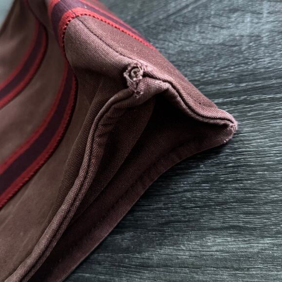 Authentic‎ Vintage Hermes Canvas Herline PM Small Tote - Picture 14 of 16